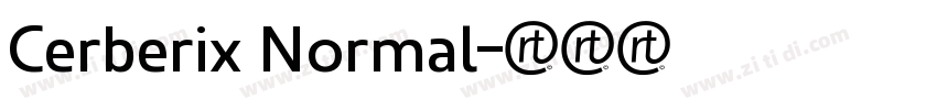 Cerberix Normal字体转换